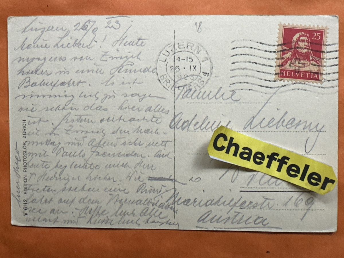 Cartoline postali: Alte Ansichtskarte1923 Luzern, Schweizerhofquai  – Usato da Zürich venduto da Chaeffeler 1