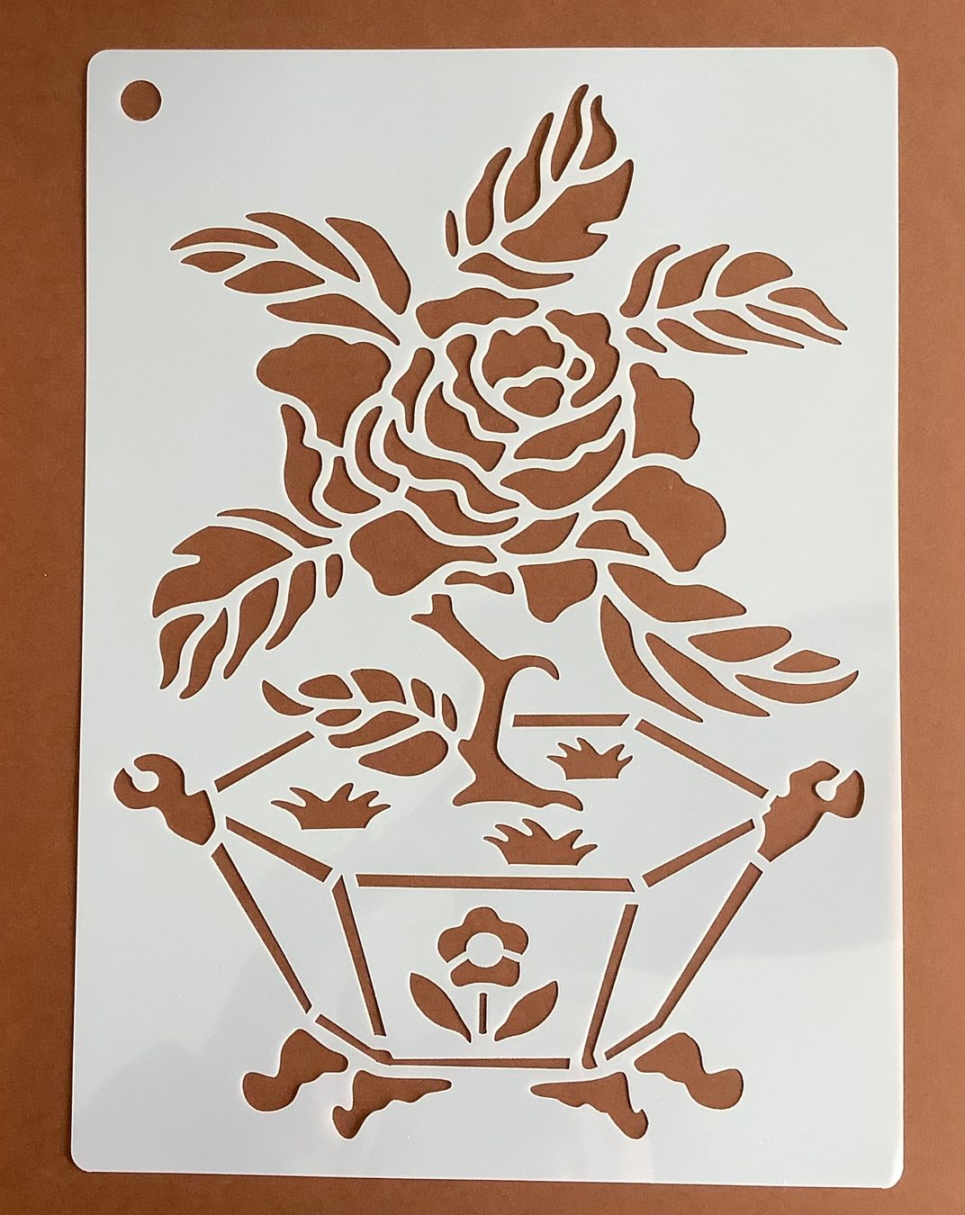 Sciablone: Schablone Blumen Vase fleur Chablon pochoir – Nuovo (secondo la descrizione) da Meyrin venduto da laservette99
