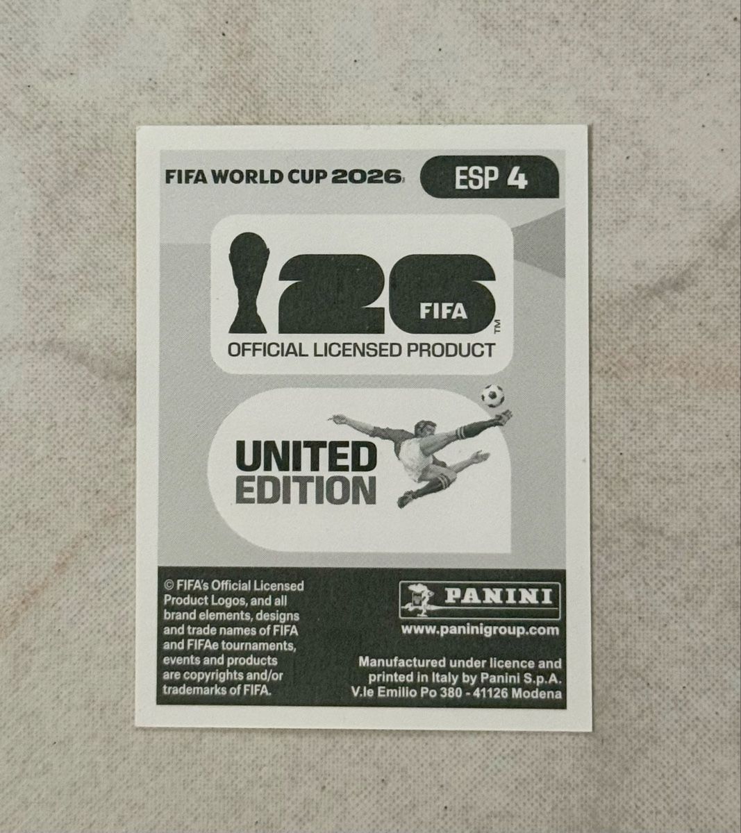 Panini Cartes à collectionner: Panini WM 2016!!! ESP 4!!! – Neuf (Voir description) à Oberentfelden par NunoLouro 1