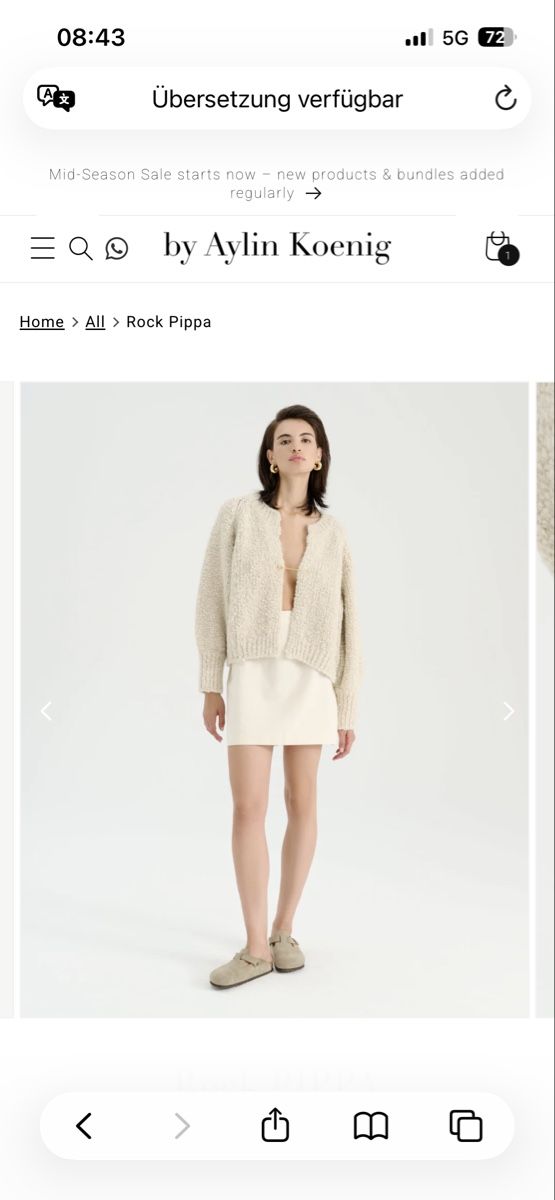 Gonne: Aylin Koenig Minrock Pippa, Beige - Gr. L – Nuovo (secondo la descrizione) da Andwil SG venduto da nin_y2zm