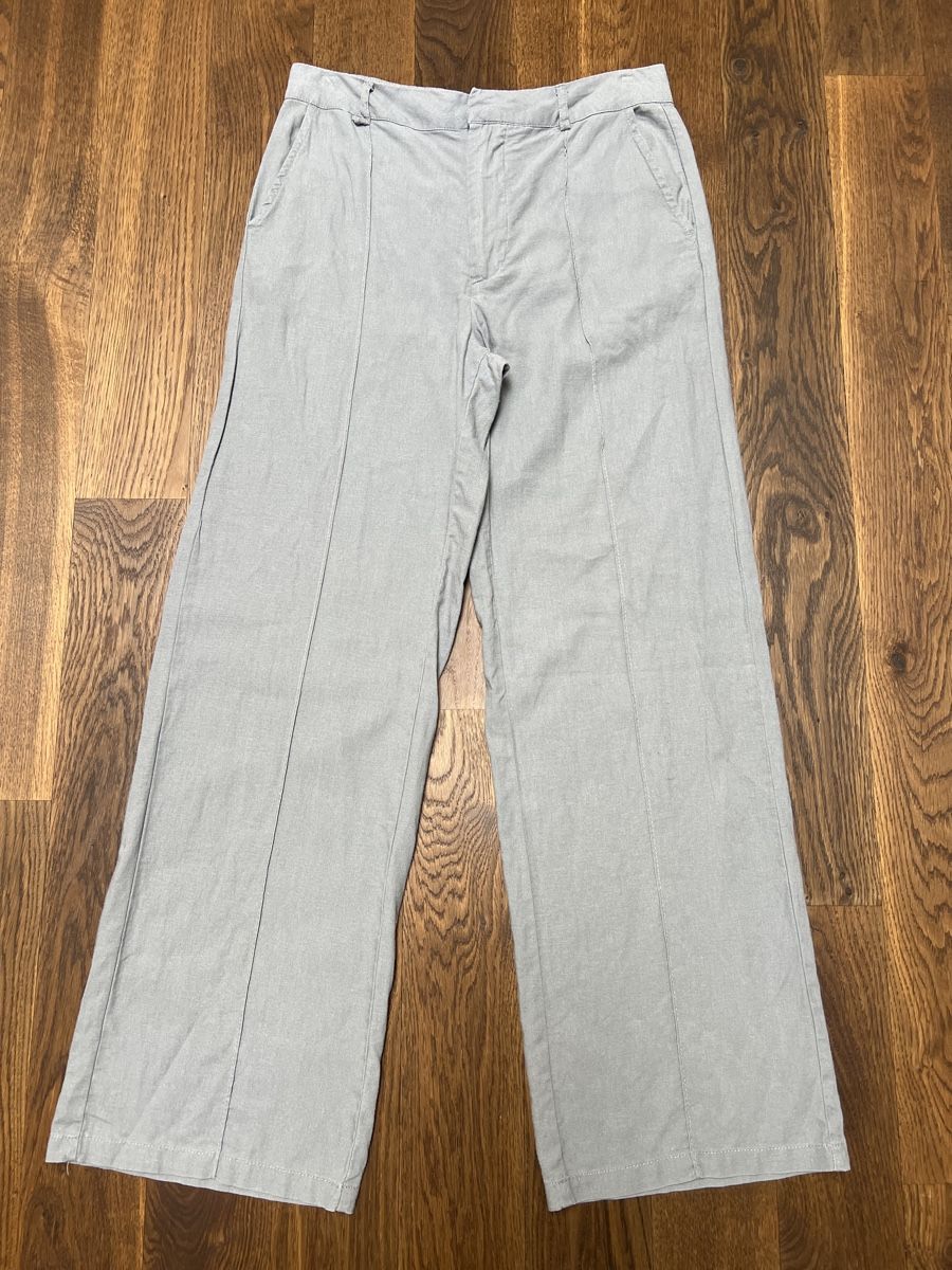 Pantaloni: Leichte Leinen/Baumwolle Hosen Gr. 36, M "Motel" Grau-blau – Usato da HORGEN venduto da vladibarca10 2
