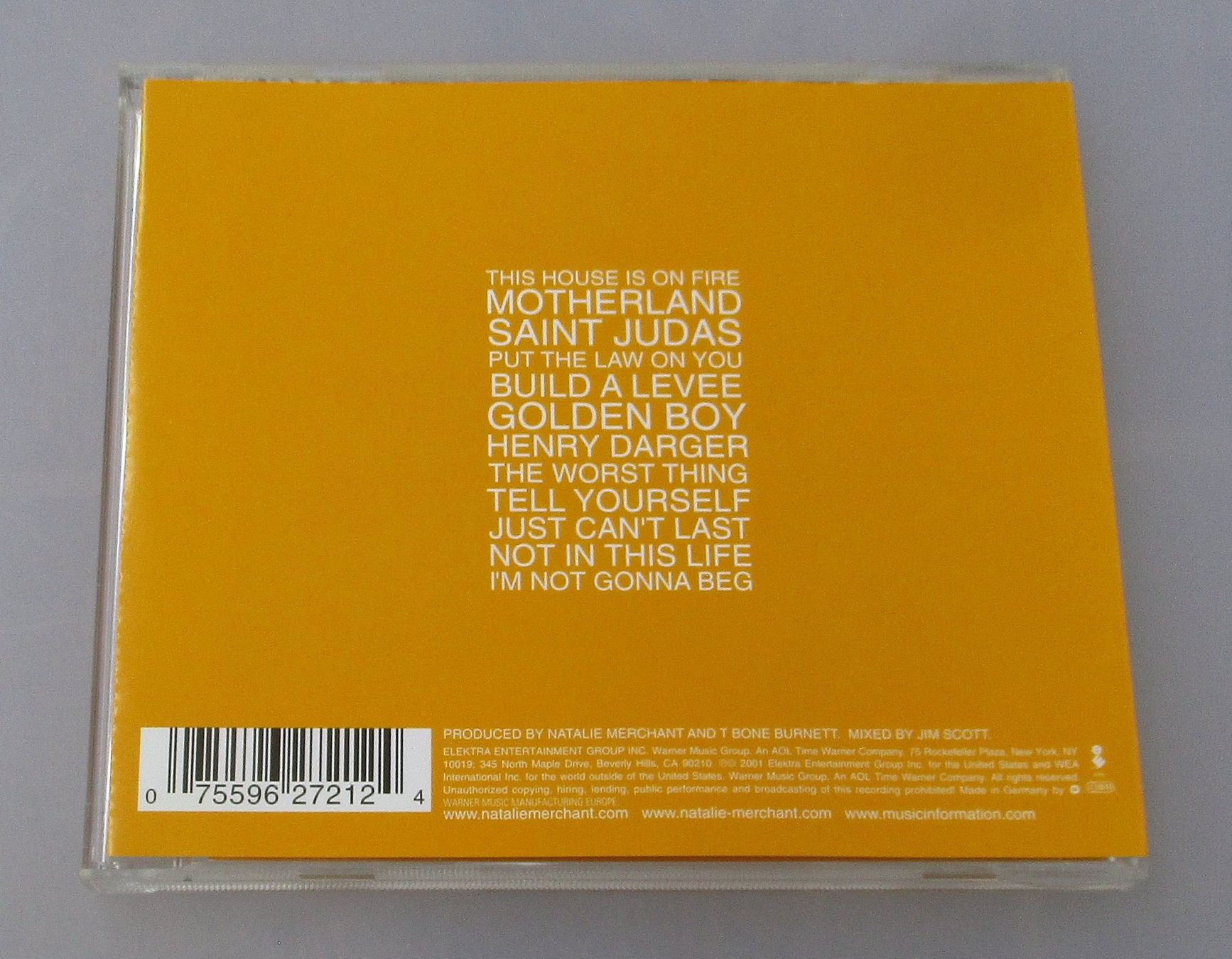 CD: NATALIE MERCHANT - Motherland – Usato da Wattwil venduto da Muriel11 1