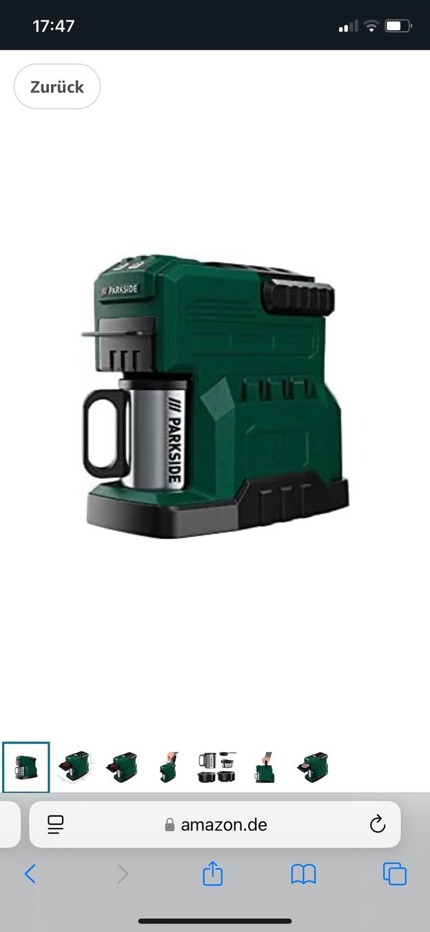 Macchine per caffè & Macchine per espresso: Parkside Parkside Baustellen Kaffeemaschine – Usato da Rubigen venduto da bernbern7 6