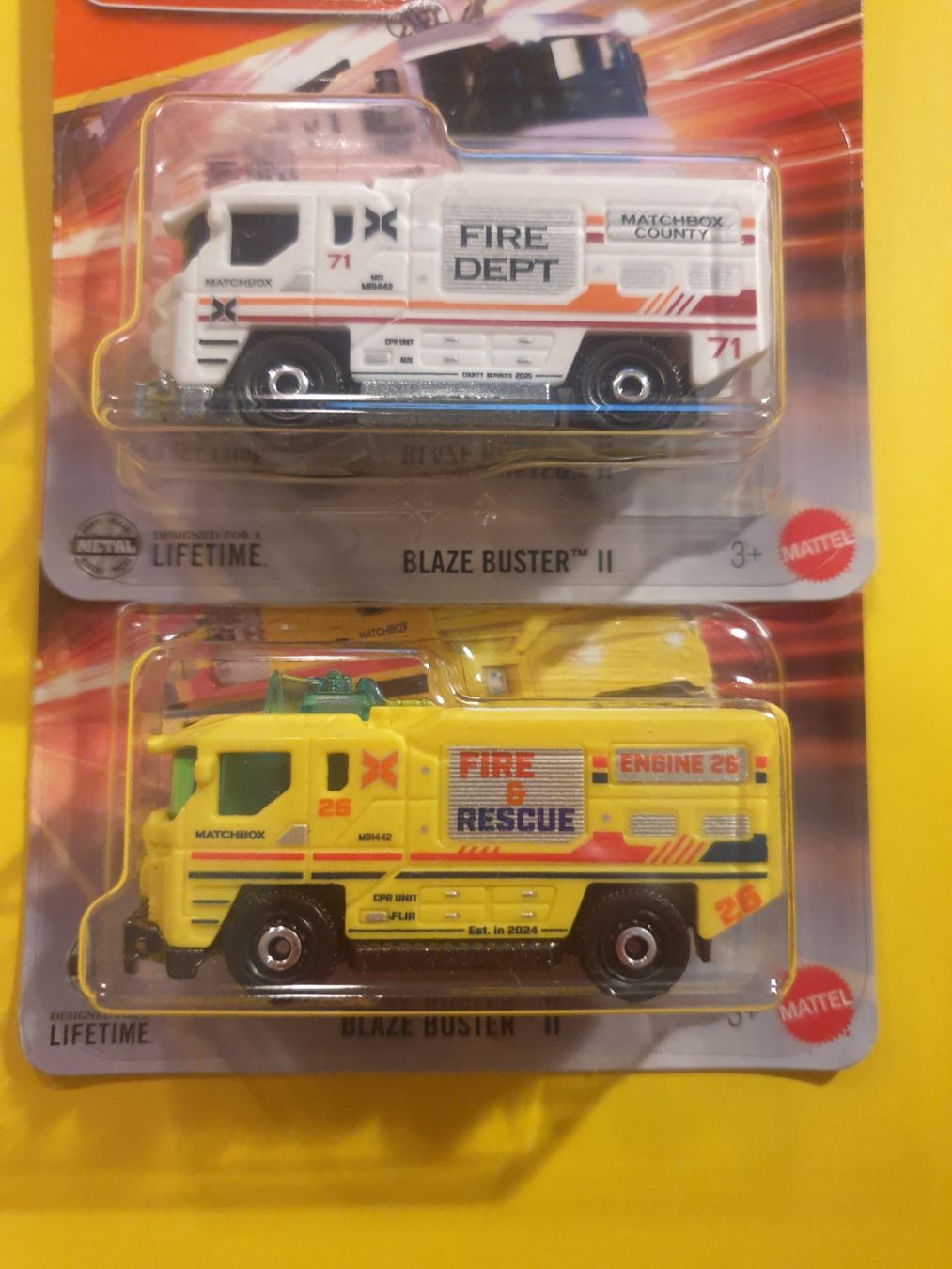 Matchbox Modellautos: 2 x Matchbox BLAZE BUSTER  II – Neu und originalverpackt aus Oftringen von Rotor 1