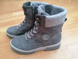 Graue Winterboots, Grösse 38, gefüttert, Top Zustand!