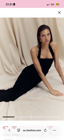 Kleid PrettyLittleThing mit Etikett Schwarz Grösse 36