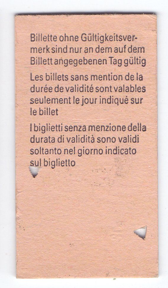 Biglietti: Billette Amriswil - Romanshorn - Erlen – Usato da Langenthal venduto da Sammlungs_aus 1
