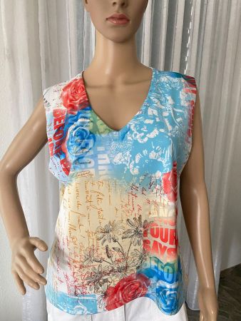 perfekter Auftritt - seltenes Träger-Shirt, pastell, L