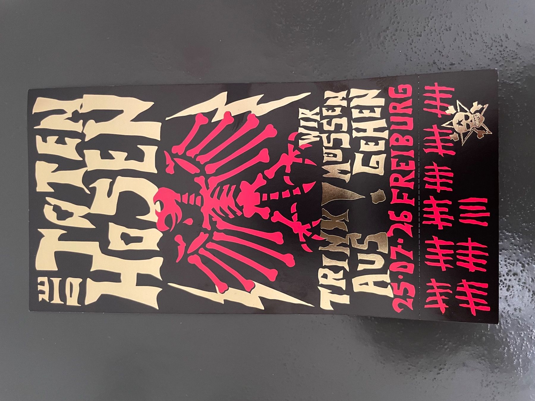 Biglietti: Die Toten Hosen – Nuovo e nell'imballaggio originale da Zürich venduto da iboter