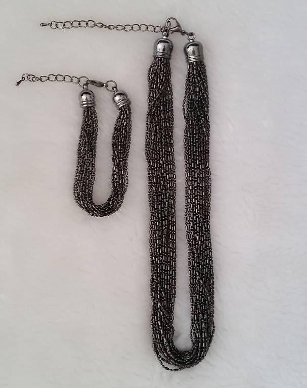 Altri gioielli: Kette und Armband aus Metall – Usato da Soyhieres venduto da chatons 2