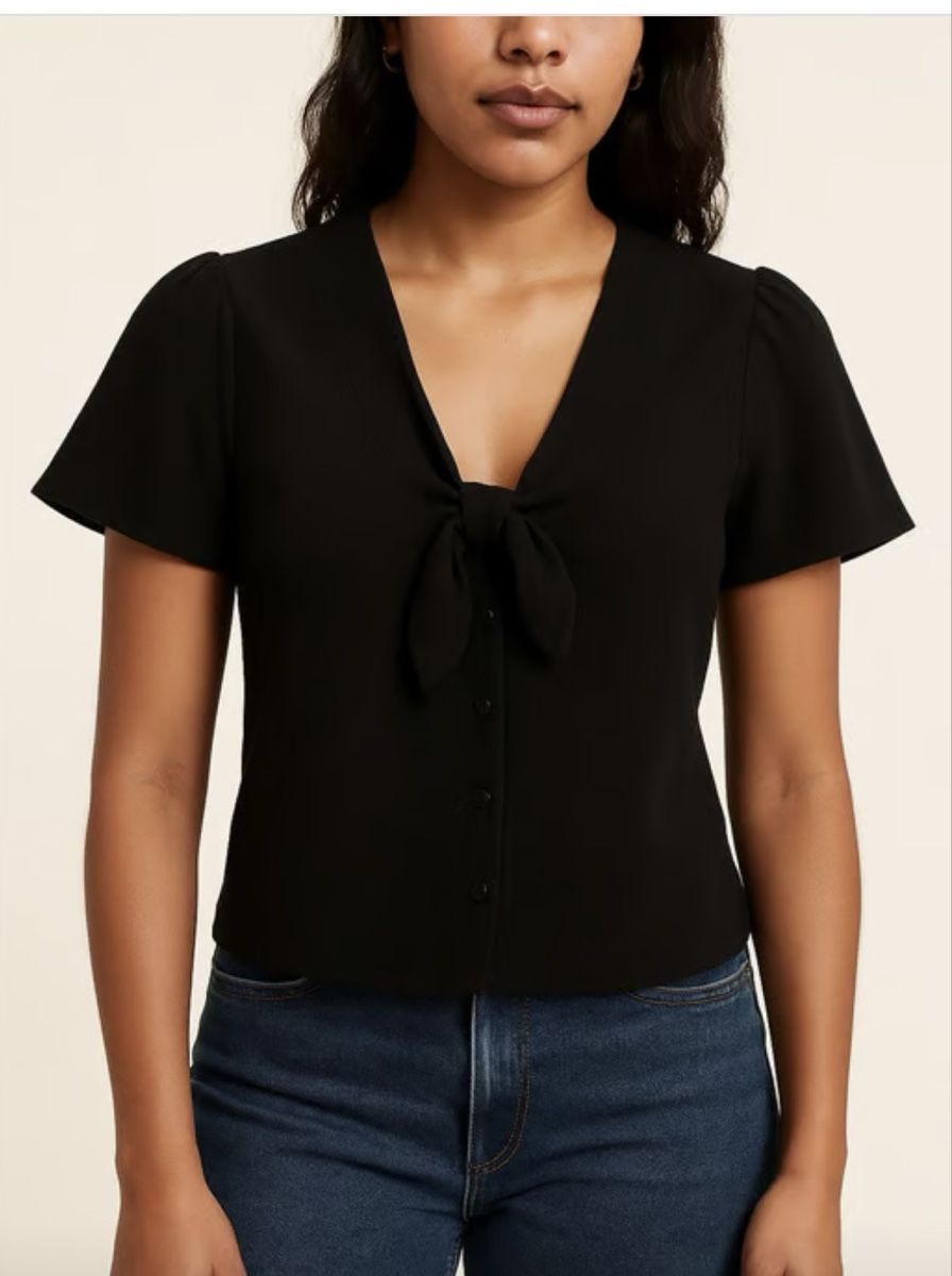 Sezane Camicette: Blouse noire Sézane – Nuovo (secondo la descrizione) da Lausanne venduto da sou_w9bl 1