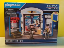 PLAYMOBIL 70306 Polizei Spielbox In der Polizeistation NEU