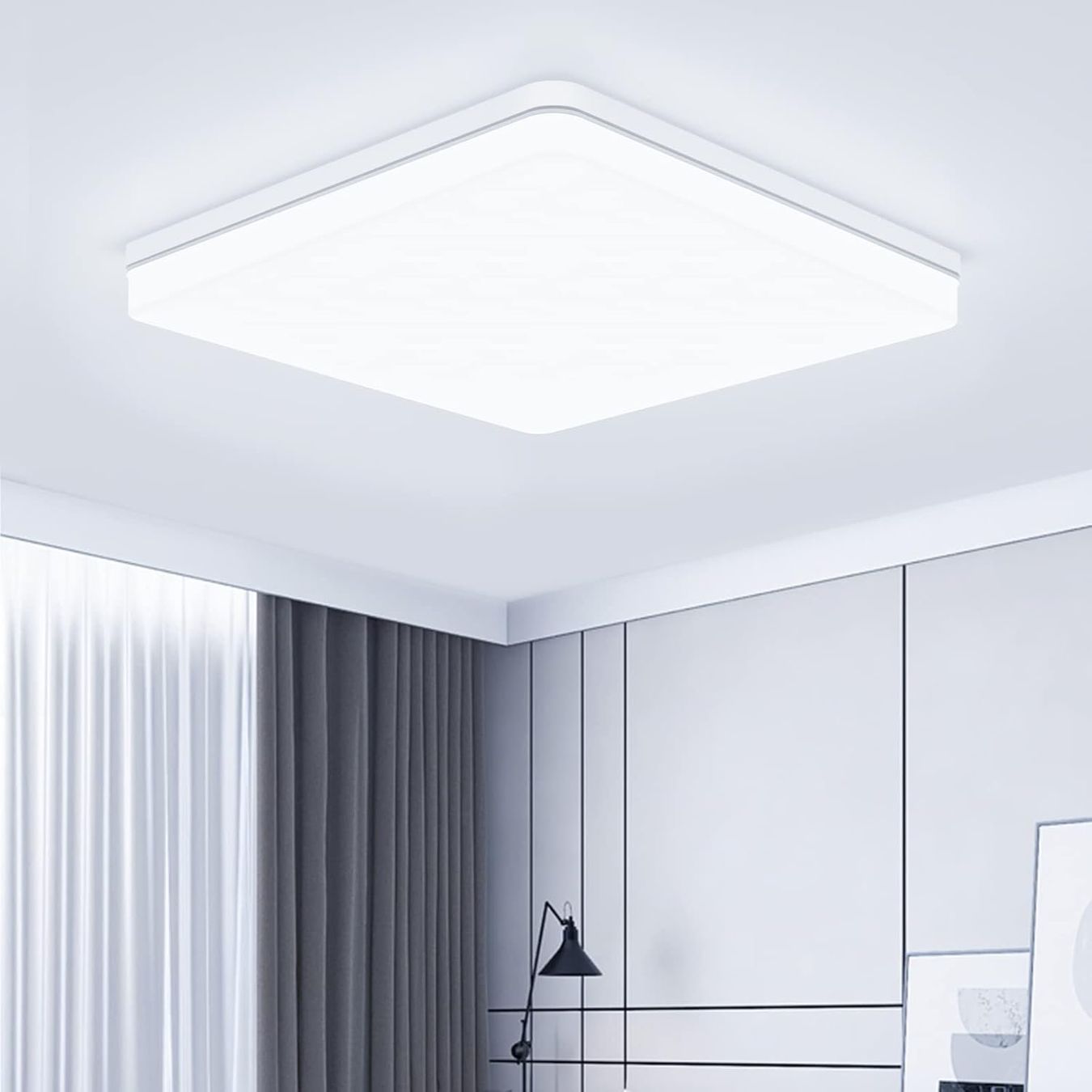 Lampadari & plafoniere: Flach Led Deckenlampe 48W 6500K 5000LM Deckenbeleuchtung – Nuovo e nell'imballaggio originale da Hundwil venduto da Pakethase