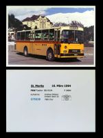 St.Moritz Oberengadin Postauto FBW 50U P24804 Foto Druck A5