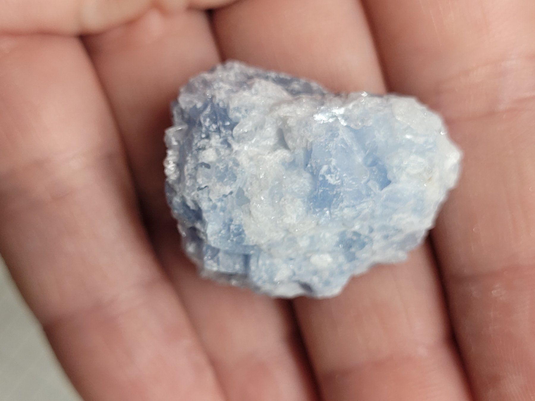 Minerali & Pietre curative: 70gr Calzit Calcith hellblau Heilwasser – Nuovo (secondo la descrizione) da Riedt b. Erlen venduto da Gottestraene 7
