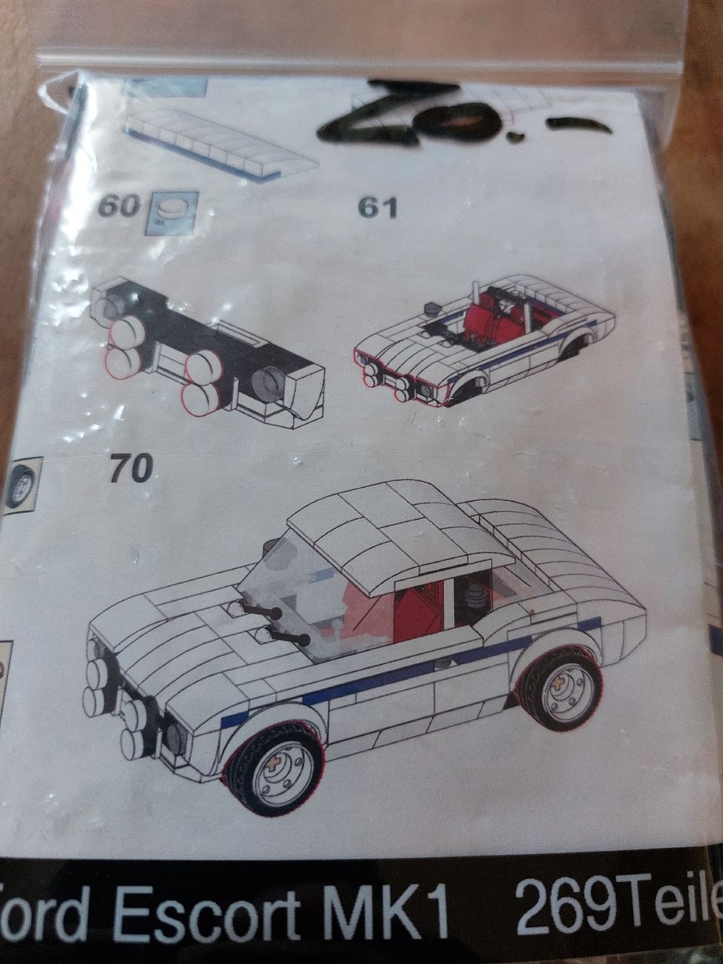 Kit di costruzioni: Ford Escort MK1 aus Klemmbausteinen – Nuovo (secondo la descrizione) da Roggwil BE venduto da zoeri46