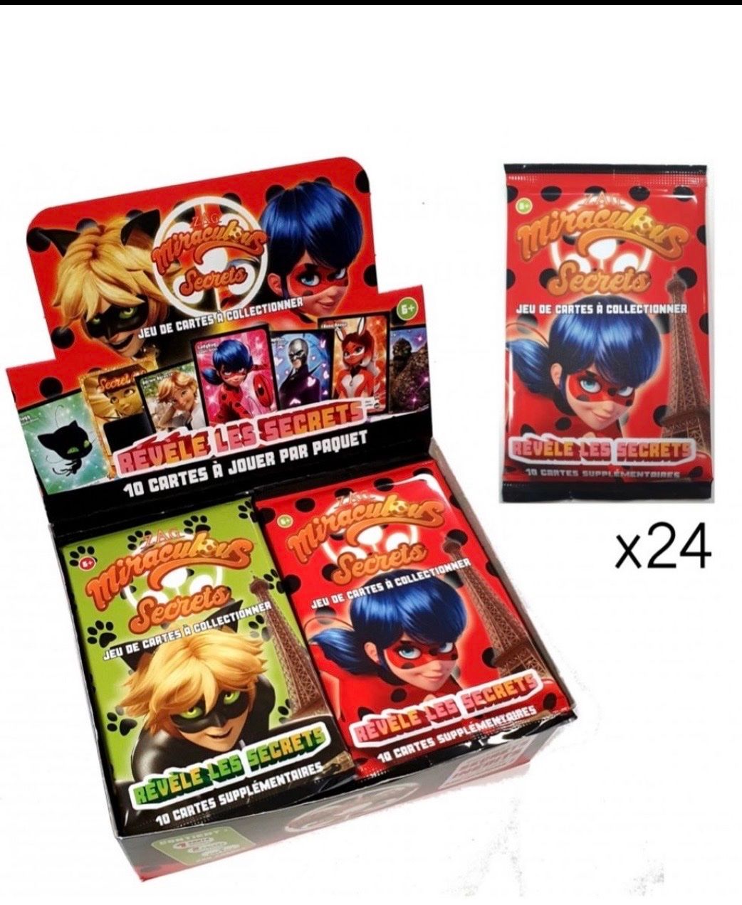 Carte collezionabili: Display Miraculous Starter Deck 8 packs +Display 24 booster – Nuovo e nell'imballaggio originale da Collombey venduto da Cards07 2