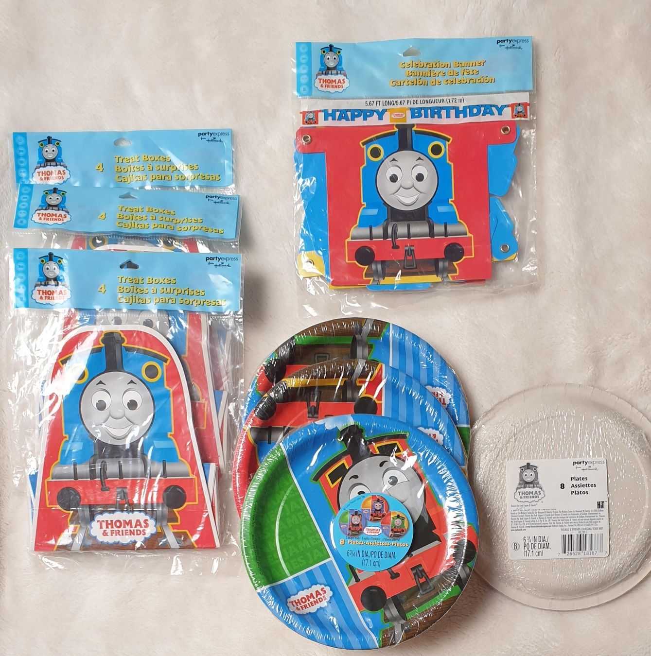 Tutte le decorazioni: Thomas & Friends Thema Geburtstagsparty-Kit - "Hallmark" – Usato da Würenlos venduto da Abracadabra26 2