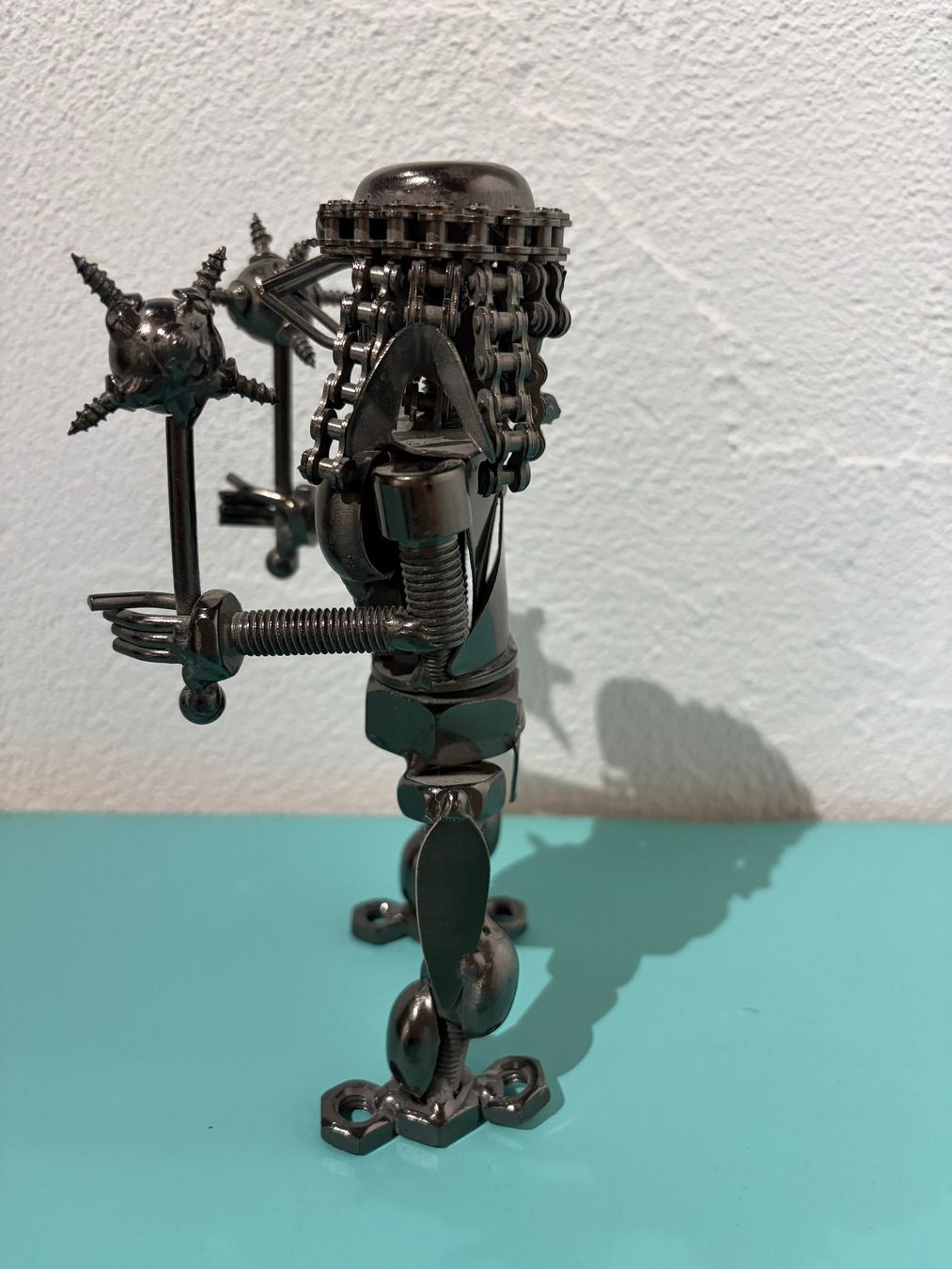Sculture & Statue: Metallfigur Kämpfer Krieger Upcycling – Usato da Mettmenstetten venduto da PB-8932 3