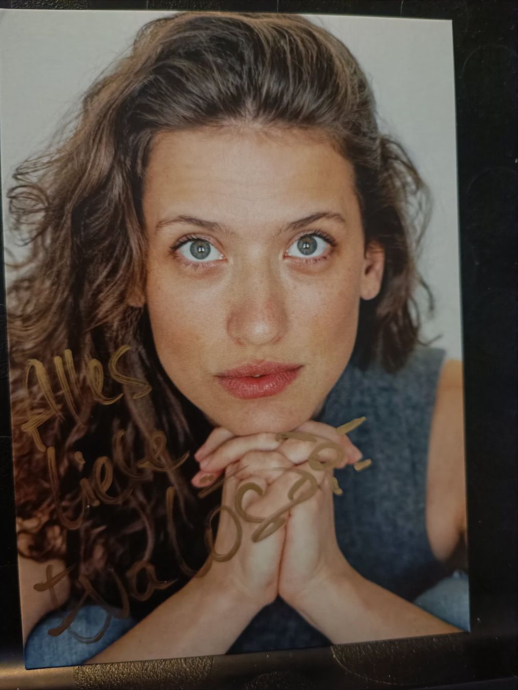 Autografi: Eva Löser - handsigniet – Usato da Menziken venduto da Artographs