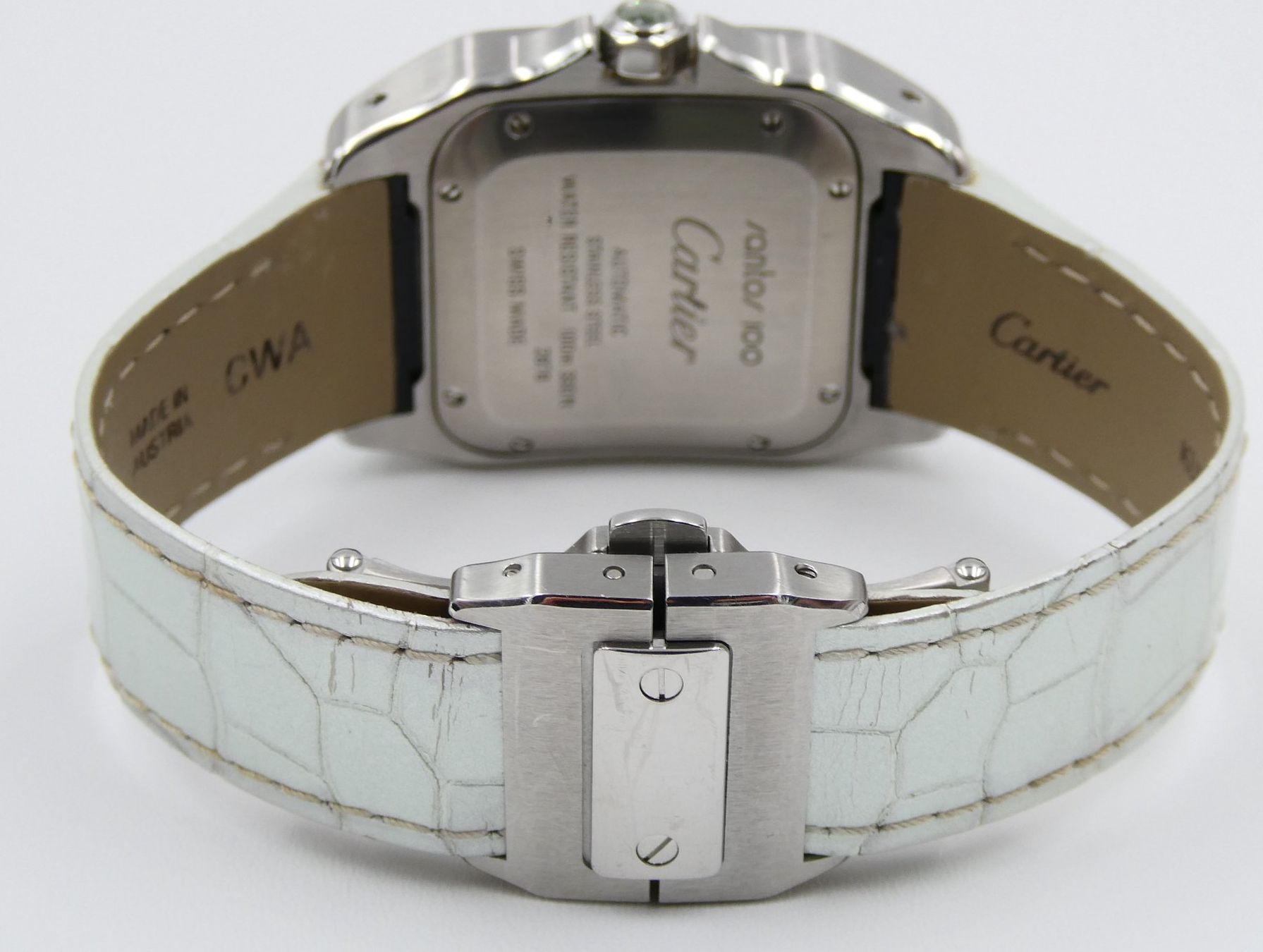 Cartier Orologi: CARTIER "SANTOS 100" MIT PERLMUTTZIFFERBLATT – Usato da Luzern venduto da EdiGem 4