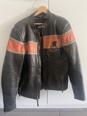 Veste en cuir Harley-Davidson homme taille M noire