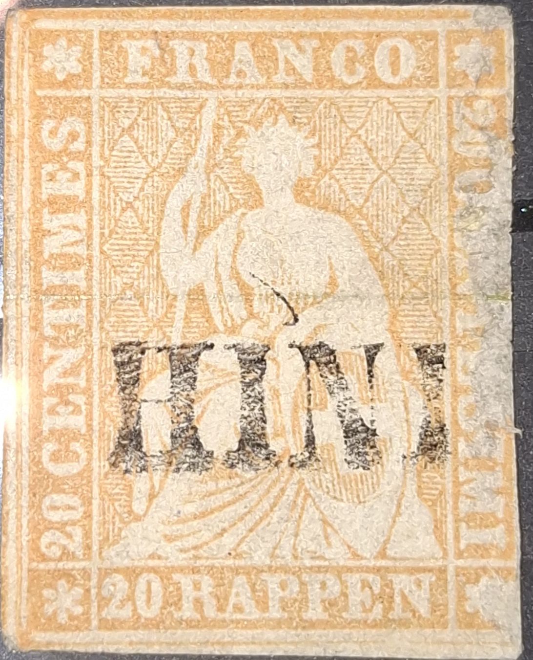 Tutti i francobolli: Strubel Nr 25. Balkenstempel / Mängel – Usato da Balgach venduto da SIMEON27