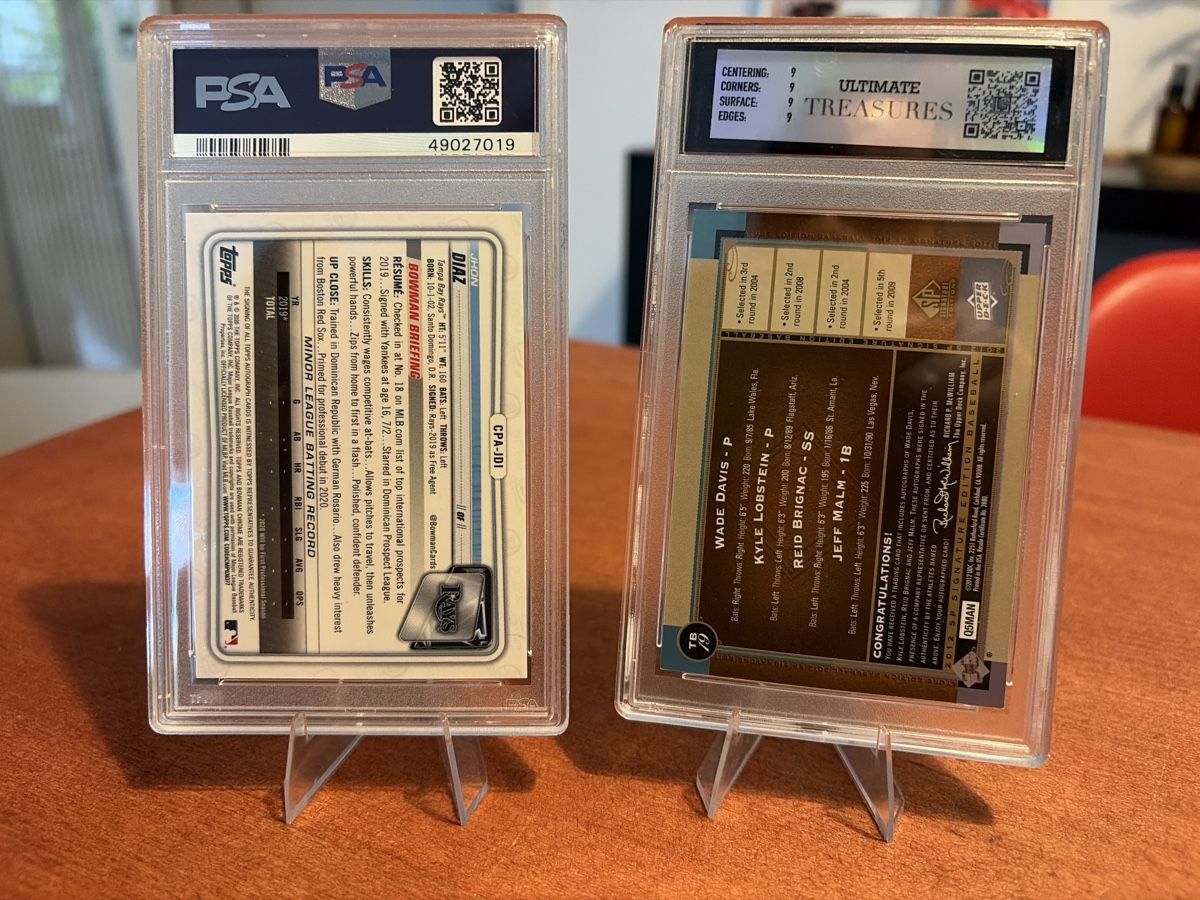 MLB Carte collezionabili: Jhon Diaz - MLB Auto - PSA9 + ein Geschenk – Usato da Bern venduto da sam_25hm 1