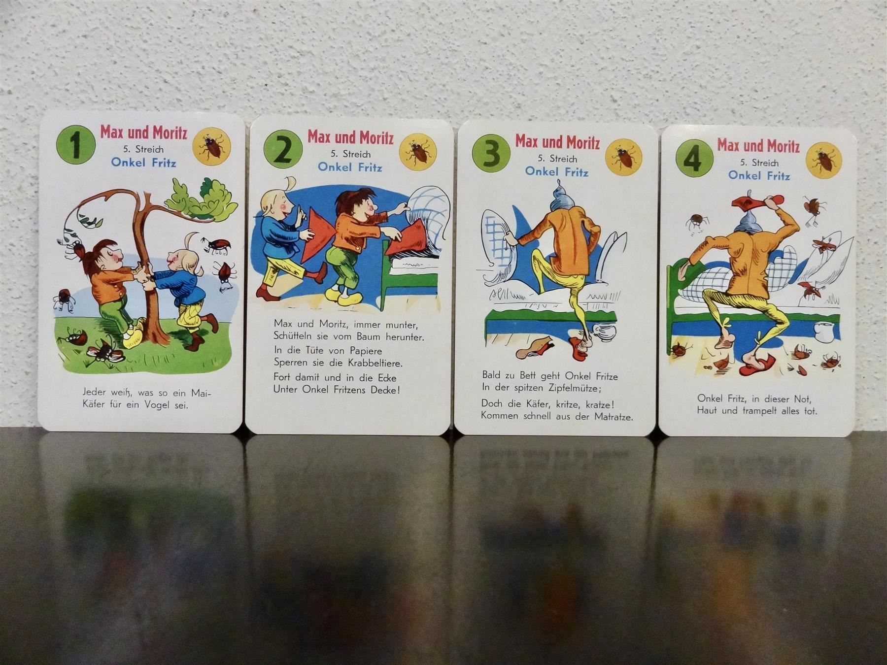 Giochi: schönes altes Quartett MAX UND MORITZ – Usato da Kerzers venduto da wisaundso 5