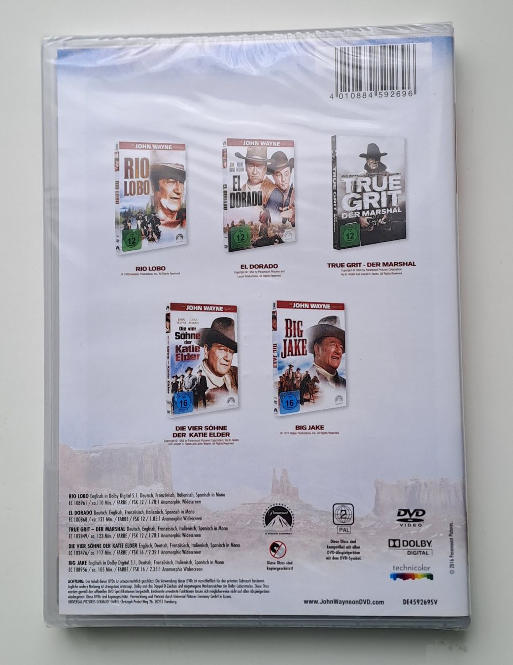 Tutti i DVDs: John Wayne DVD Western-Klassiker – Nuovo e nell'imballaggio originale da Männedorf venduto da Nelly-77 1