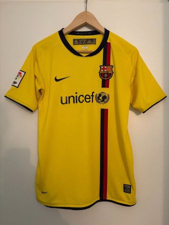 FC Barcelona Trikot Villa 7 Kinder XL 2008-10 Nike Original