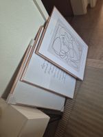 Bilderrahmen rose-gold Stil Abstrakt 3x