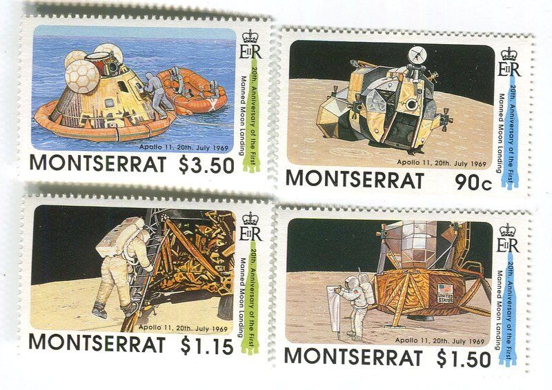 Tous les timbres: Briefmarken "Apollo 11". Montserrat. – Neuf avec emballage d'origine à Basel par Butsch5