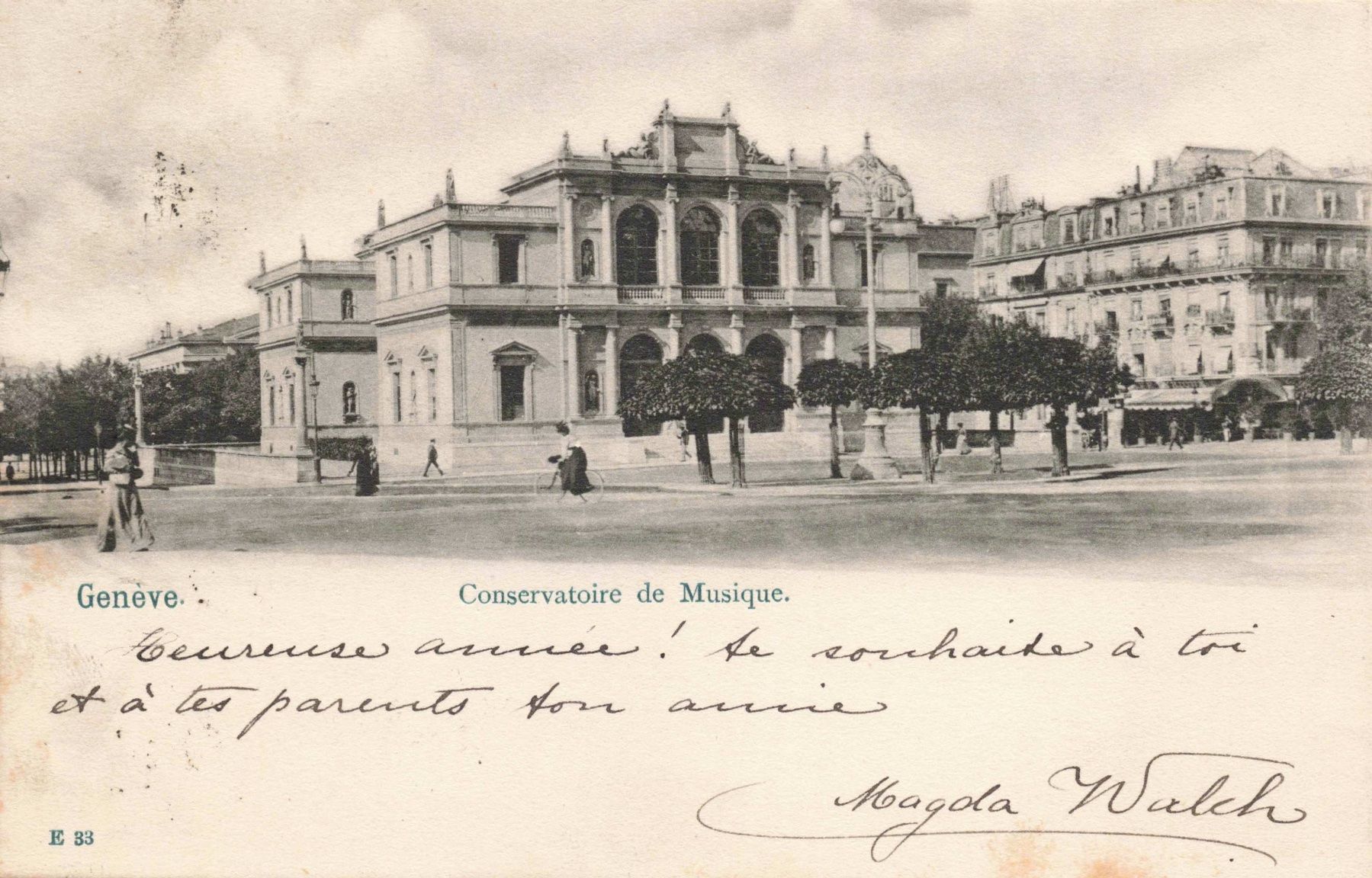 Cartoline postali: Geneve conservatoire musique – Usato da Biasca venduto da Blenio71