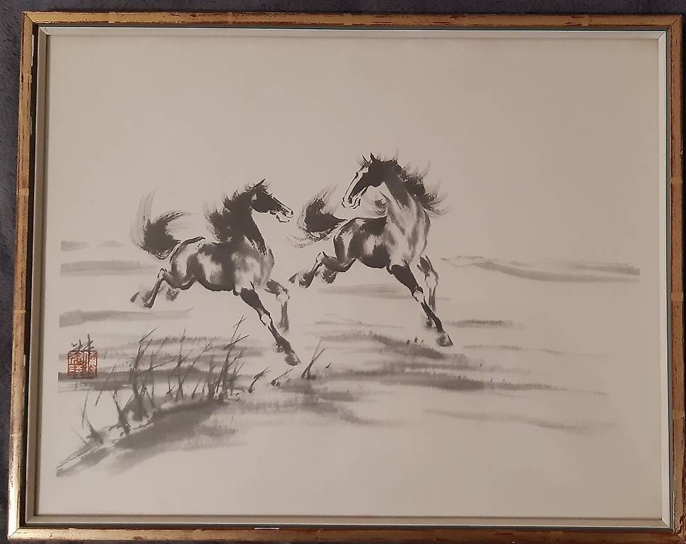 Foto & Immagini: Bild Galoppierende Pferde chinesische Kunst – Usato da Schaan venduto da jud_59jg