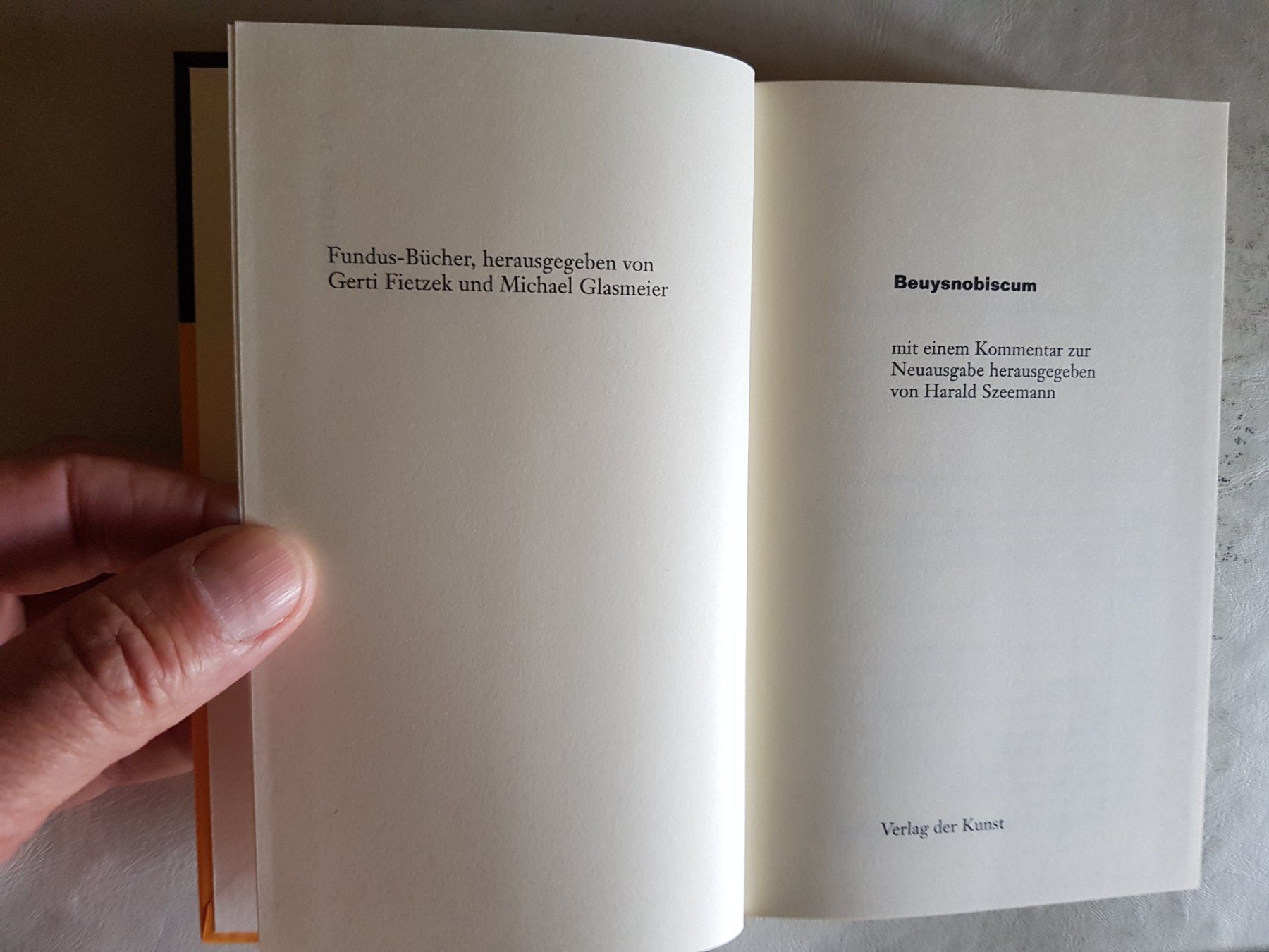 Libri: Beuysnobiscum - Fundus - 1997 – Usato da Walterswil BE venduto da Lonitti 2