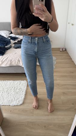 Jean Levi's taille haute bleu clair