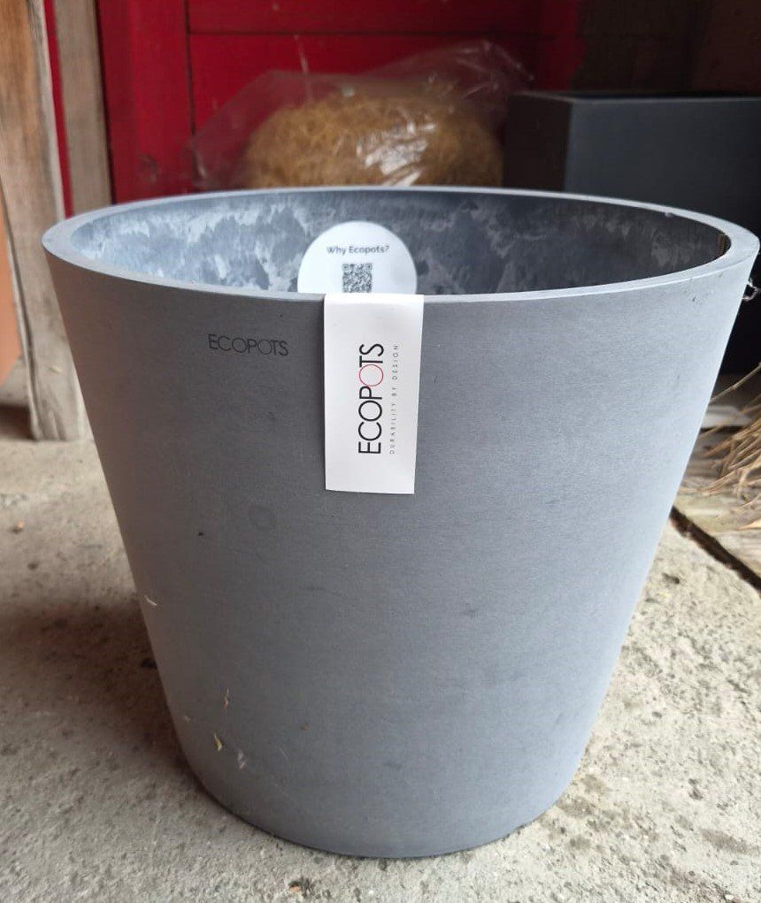 Vasi per fiori: Ecopots Amsterdam Pflanztopf hell grau – Nuovo (secondo la descrizione) da Forch venduto da WeberC 1