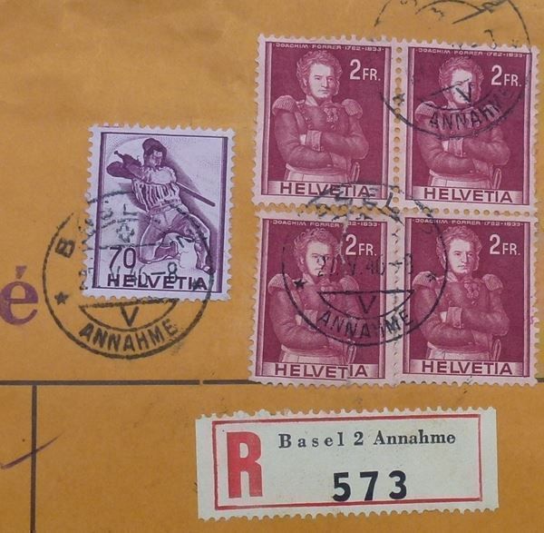 Alle Briefmarken: Grossbrief ++ PAX Basel nach USA 1946 – Gebraucht aus Walkringen von Casablanca777 2
