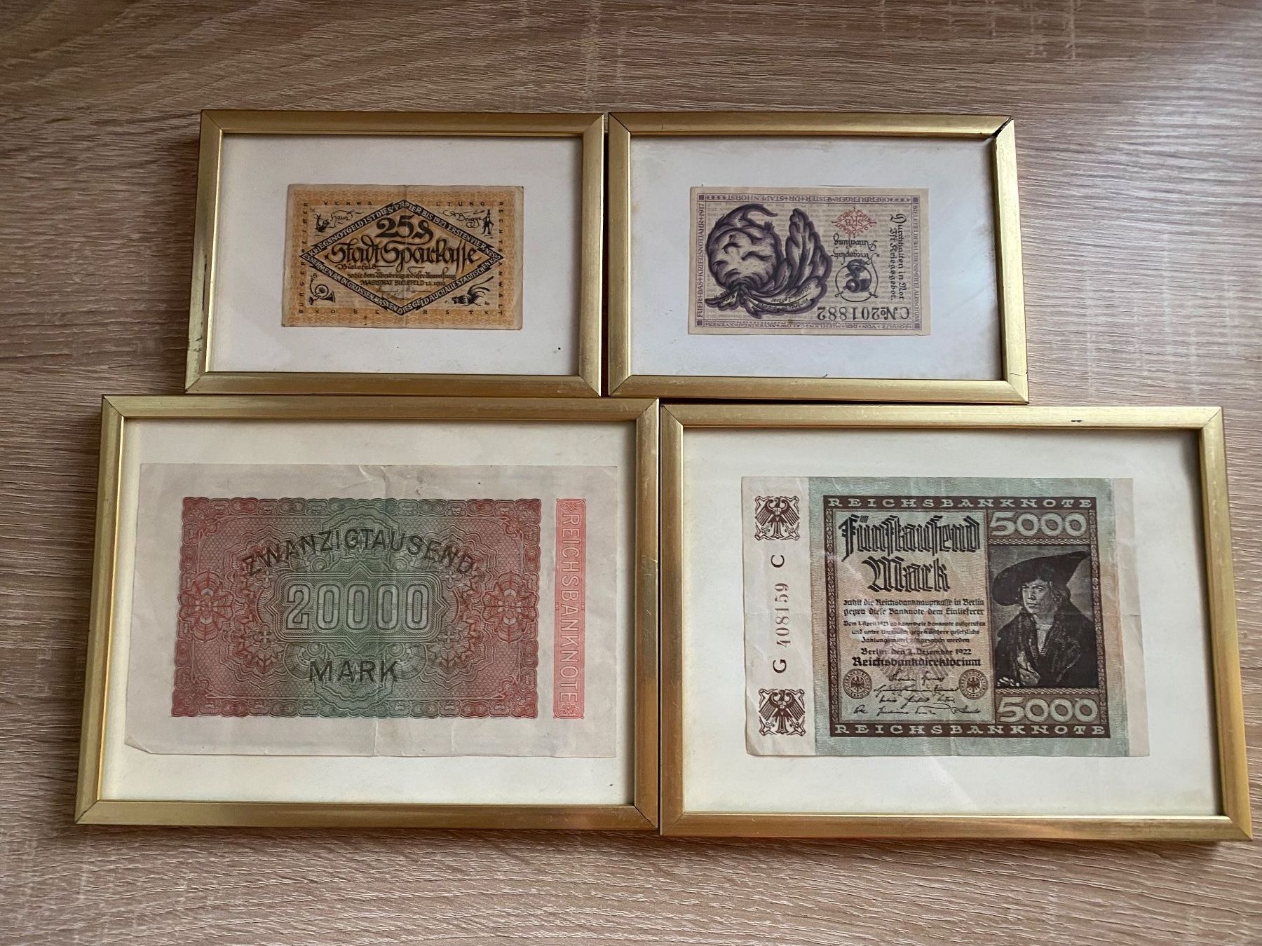 Foto & Immagini: Bilder Deco mit Deutschmarken Banknote – Usato da Bösingen venduto da Trigusik