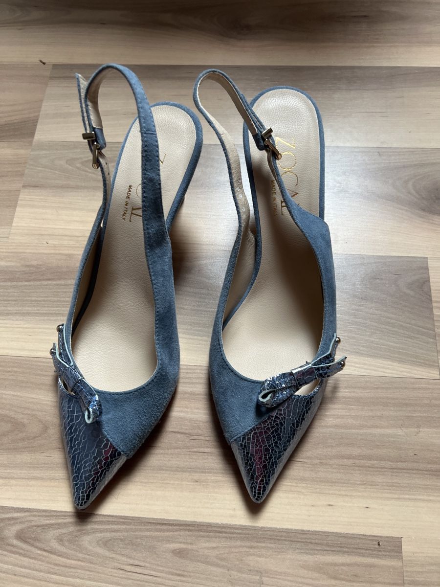 Damenschuhe: 1 paire de chaussures pointure 39 1/2 cuir et daim – Neu und originalverpackt aus Charmey (Gruyère) von Rolando6