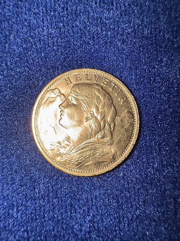 Tutti le monete: Gold Vreneli 20 CHF - 1947 – Usato da Rorschacherberg venduto da mes_89tc 1
