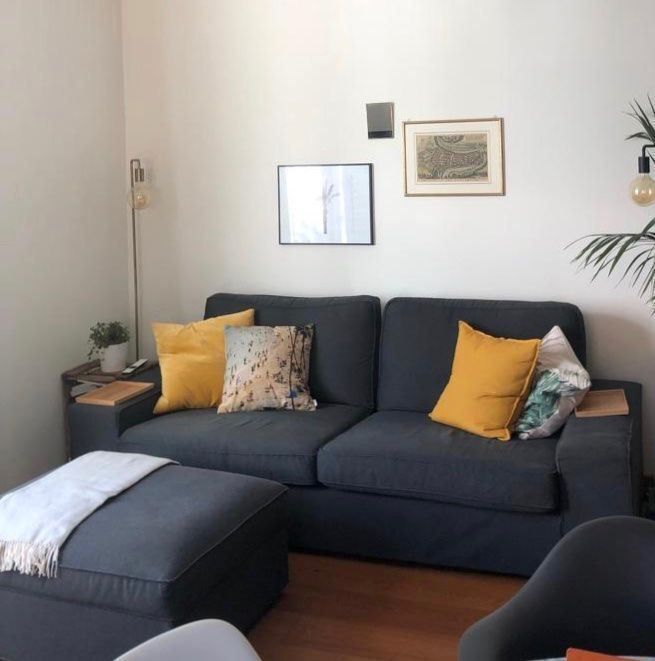 Vijfde last Vreemdeling Kivik 3er-Sofa mit Hocker von Ikea | Kaufen auf Ricardo