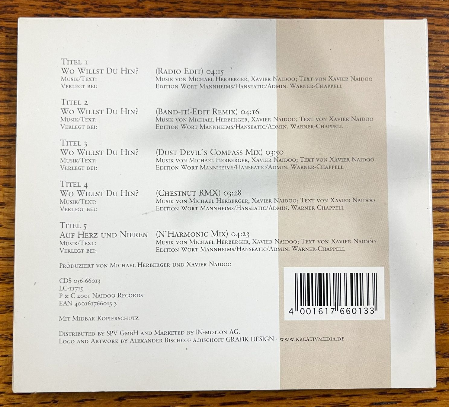 CD: Xavier Naidoo - Wo Willst Du Hin? CD – Usato da Oftringen venduto da Vucki 1