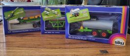 3 x SIKU Anhänger 2252,2554,2555 Metall OV