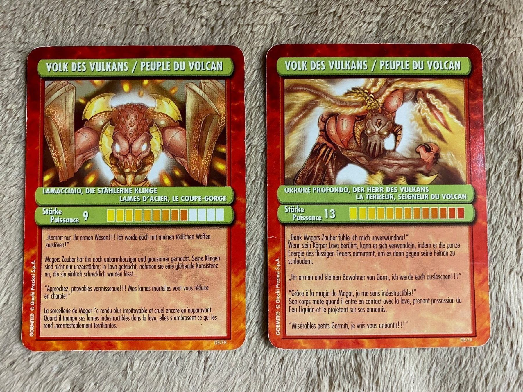 Giochi: Gormiti Volk des Vulkans Karten – Usato da Kastanienbaum venduto da Muenchnerkindl1