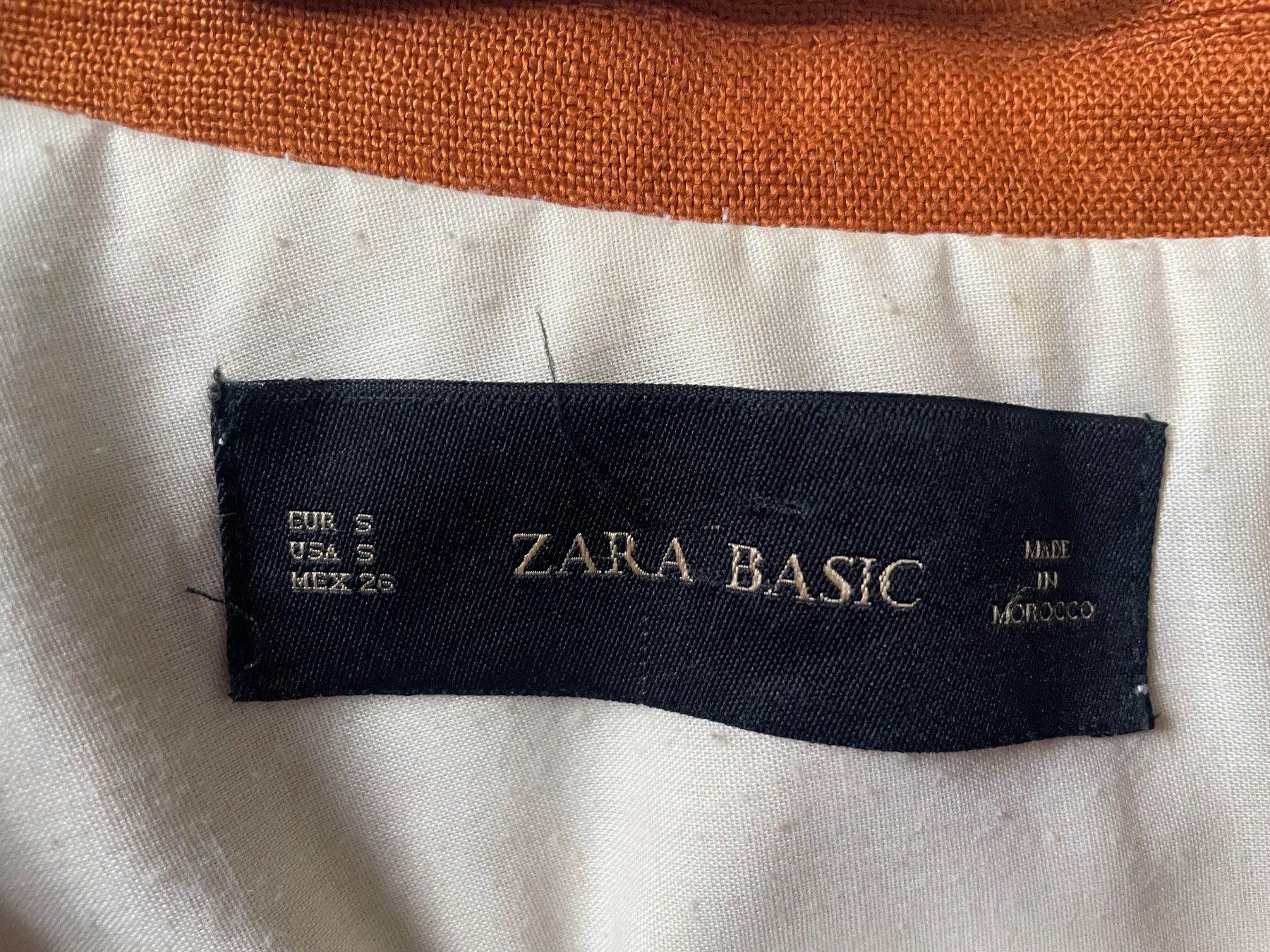 Zara Giacche: Zara Oversize- Leinen-Blazer orange Gr. S – Usato da Coldrerio venduto da Theres2004 6