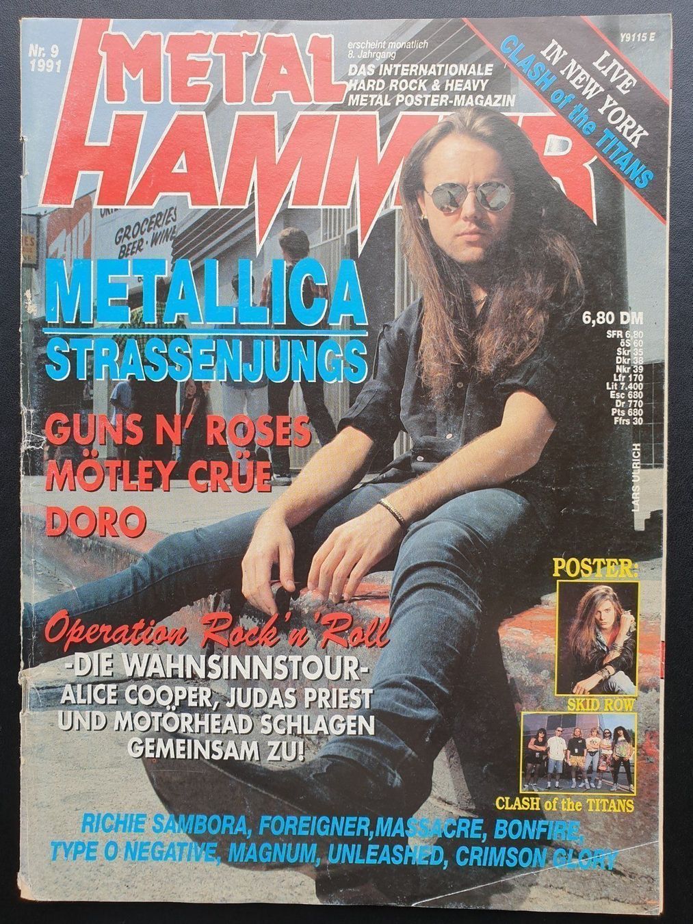 Riviste & Magazine: METAL HAMMER 1991 (Nr. 9) – Usato da Obfelden venduto da Masme 1