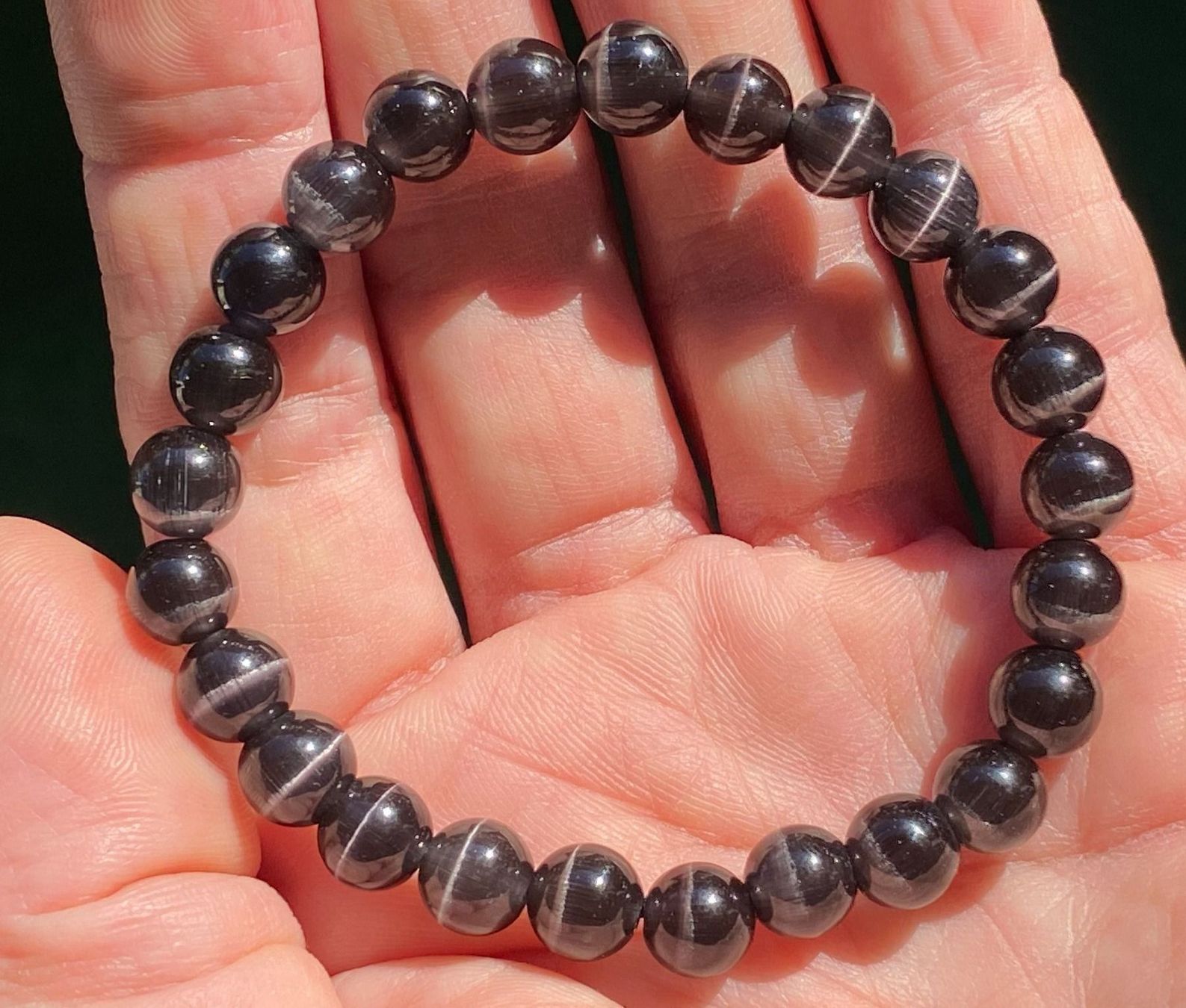 Bracciali & Braccialetti: Armband mit Katzenaugen – Nuovo e nell'imballaggio originale da Matten b. Interlaken venduto da kero71 6