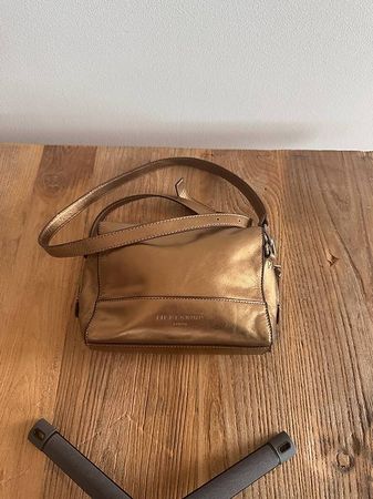 Liebeskind Berlin Umhängetasche Leder gold metallic